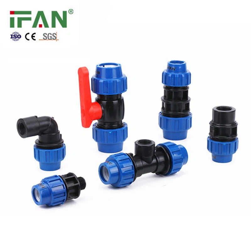 PP Compression Elbow Coupling